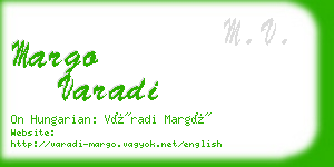 margo varadi business card